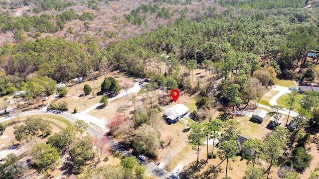 11519 W Confederate Dr, Glen Saint Mary, FL 32040 - birds eye view of property featuring a wooded view