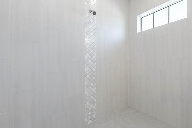 full bathroom with a tile shower
