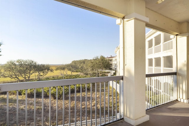 view of balcony