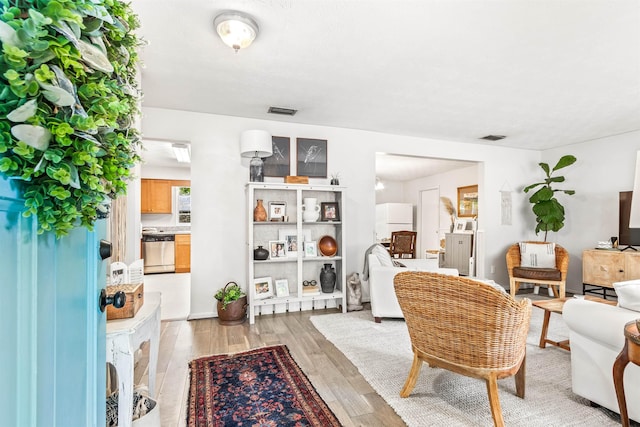 503 D St, Saint Augustine, FL 32080 - living area featuring light wood-style flooring