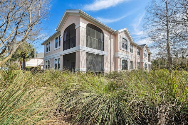 view of property exterior featuring stucco siding