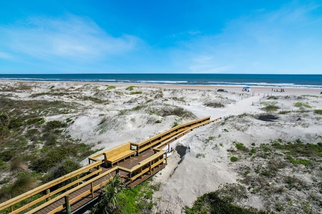 water view with a beach view