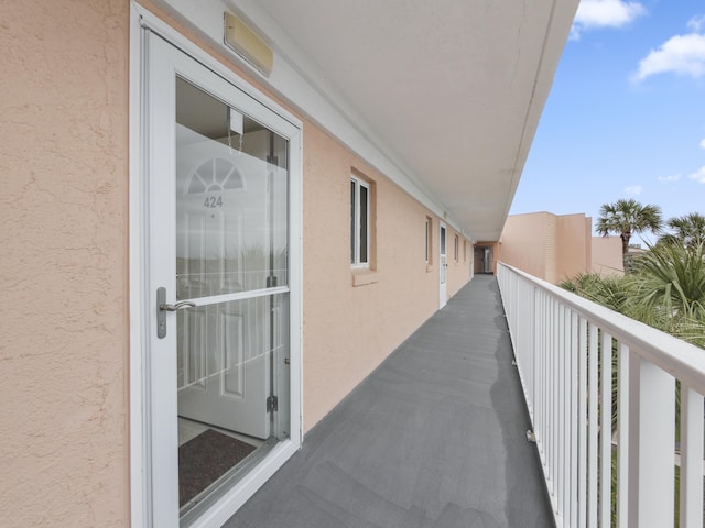 view of balcony