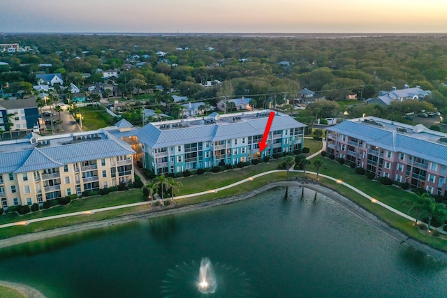 265 Atlantis Cir Unit 103, Saint Augustine, FL 32080 - aerial view at dusk of a water view