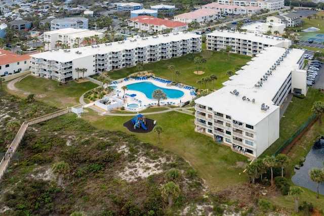 4670 A1A S Unit 1404, Saint Augustine, FL 32080 - bird's eye view of a pool area and apartment complex