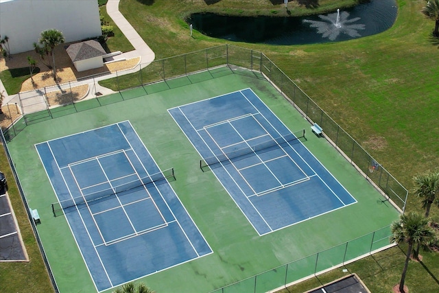 4670 A1A S Unit 1404, Saint Augustine, FL 32080 - view of tennis court with a water view