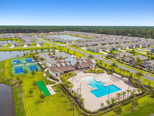 100 Dove Tree Ln, Saint Augustine, FL 32095 - aerial view of residential area with a large body of water