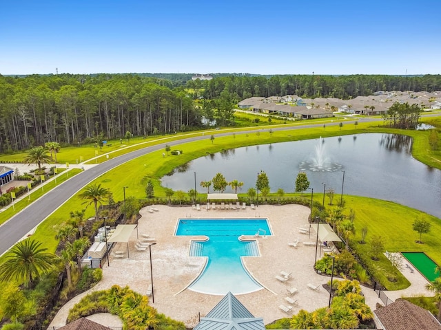 100 Dove Tree Ln, Saint Augustine, FL 32095 - aerial view of a large body of water and a pool area