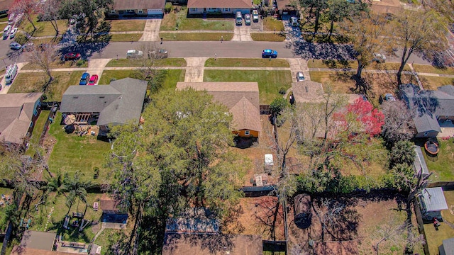 drone / aerial view with a residential view