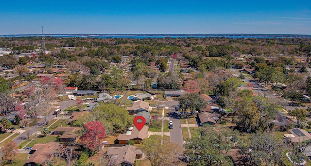 aerial view featuring a residential view