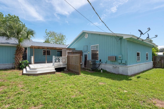 132 Southwind Cir, Saint Augustine, FL 32080 - rear view of property with a deck and board and batten siding