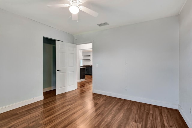 132 Southwind Cir, Saint Augustine, FL 32080 - empty room featuring wood finished floors and a ceiling fan