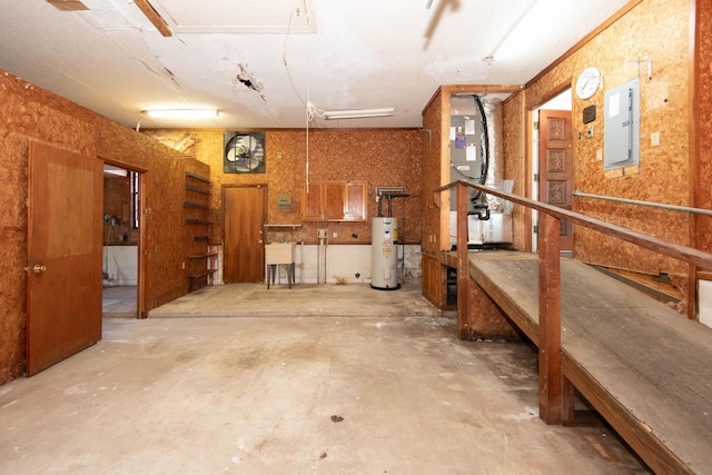 132 Southwind Cir, Saint Augustine, FL 32080 - basement featuring water heater and electric panel
