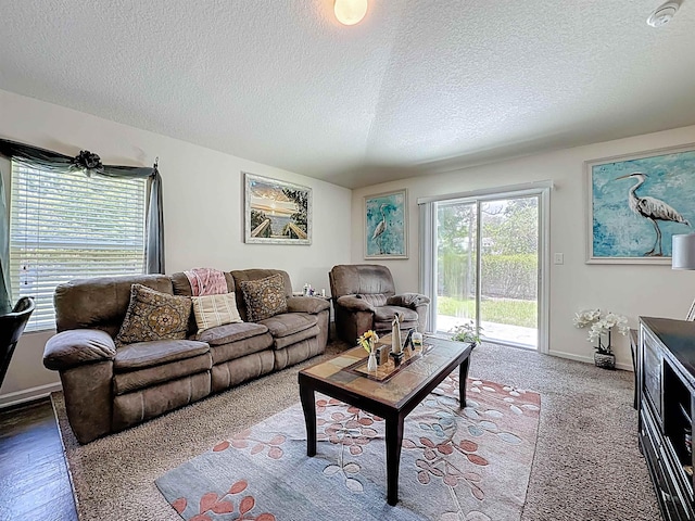 348 Ashby Landing Way, Saint Augustine, FL 32086 - living area with a textured ceiling and baseboards