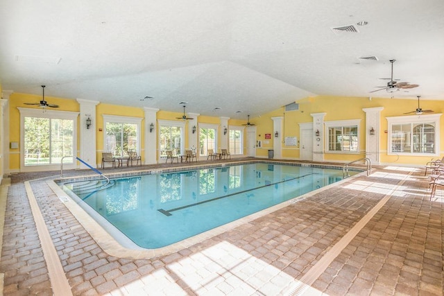 501 Olympic Cir, Saint Augustine, FL 32092 - indoor community pool with a ceiling fan
