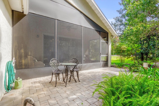 501 Olympic Cir, Saint Augustine, FL 32092 - view of patio / terrace with a sunroom