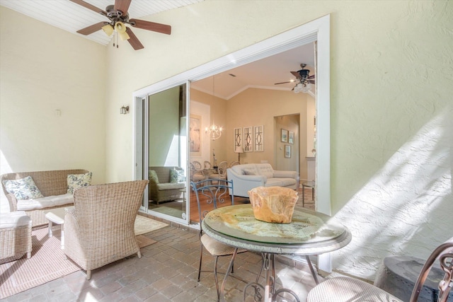 501 Olympic Cir, Saint Augustine, FL 32092 - sunroom / solarium with vaulted ceiling and a chandelier