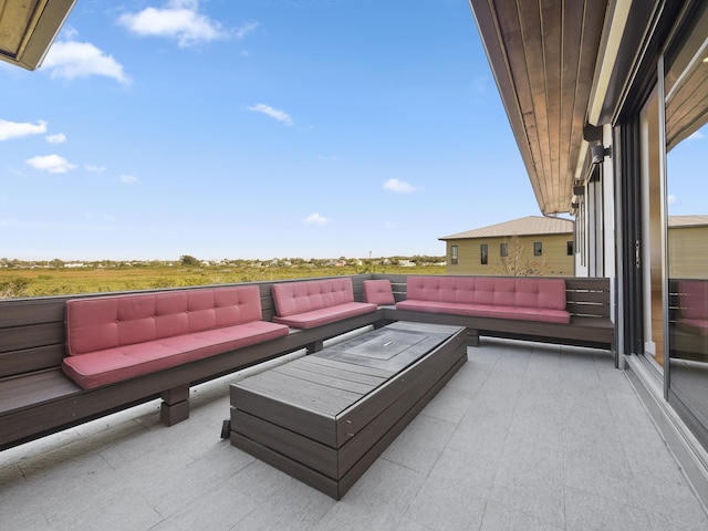 view of patio featuring outdoor lounge area