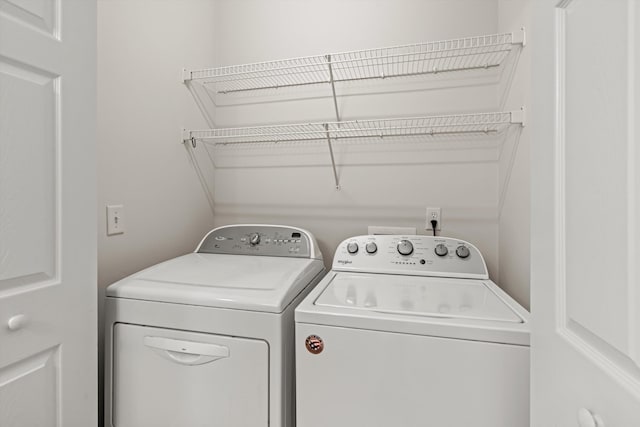 4515 Serena Cir, Saint Augustine, FL 32084 - laundry area with washer and dryer and laundry area