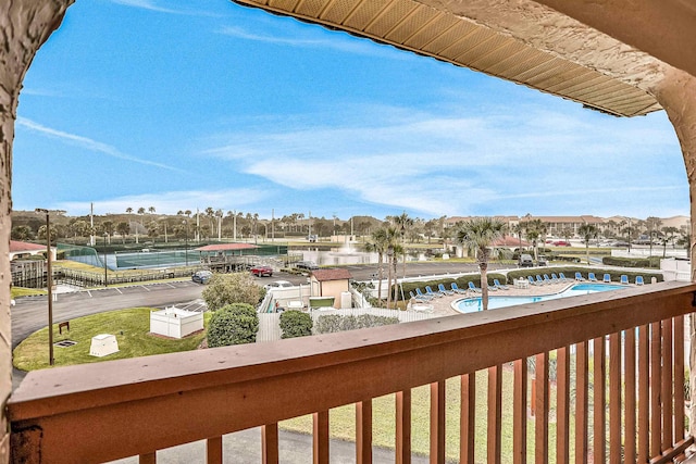 view of balcony