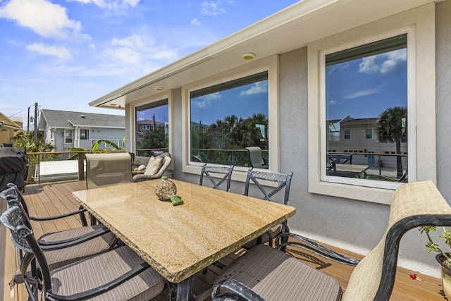 view of patio / terrace with a grill