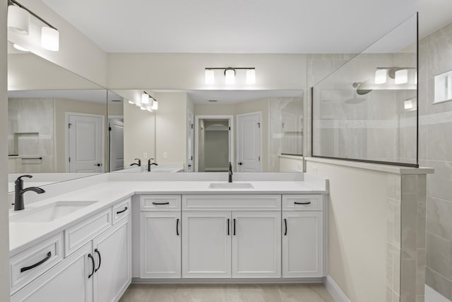 45 Laguna Forest Trl, Palm Coast, FL 32164 - bathroom featuring walk in shower and double vanity