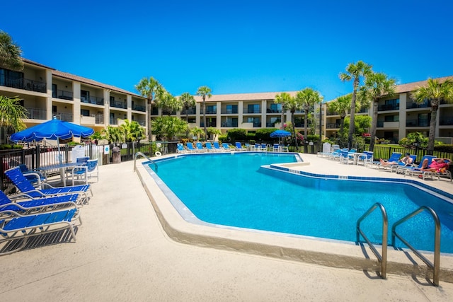 850 A1A Beach Blvd Unit 42, Saint Augustine Beach, FL 32080 - community pool featuring a patio area