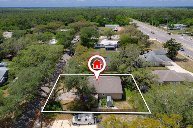 3372 9th St, Elkton, FL 32033 - bird's eye view with a wooded view