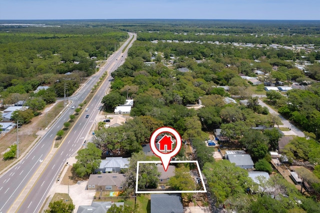3372 9th St, Elkton, FL 32033 - bird's eye view featuring a wooded view