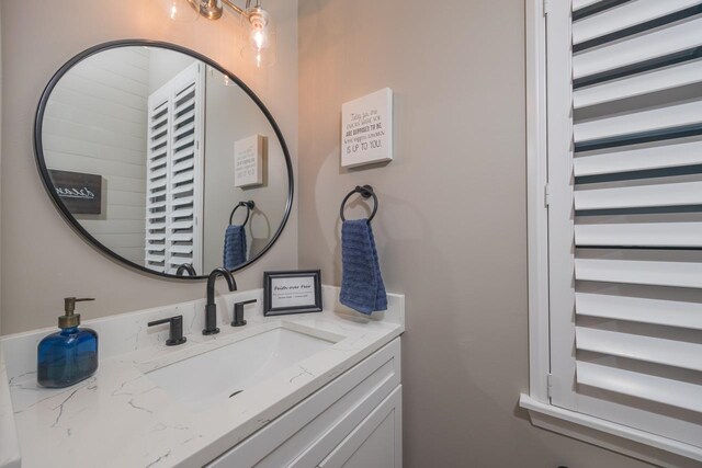 bathroom featuring vanity