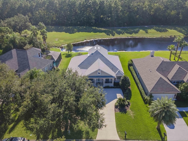 view of front of property with a garage and covered porch