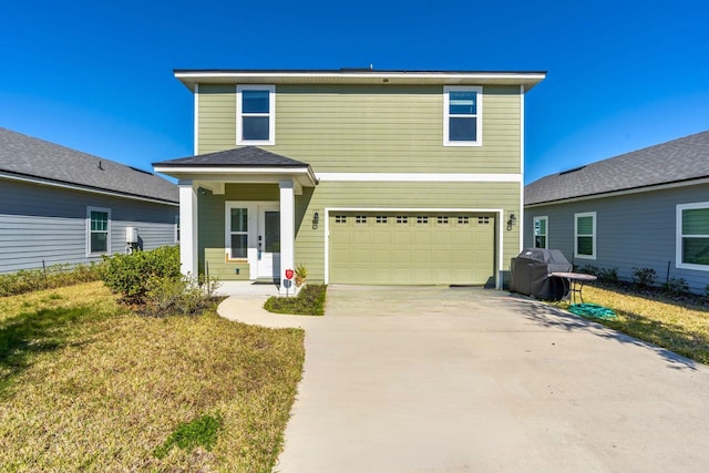 269 Clarys Run, Saint Augustine, FL 32092 - traditional-style home with a garage, driveway, and a front lawn