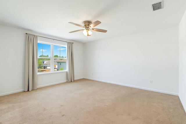 269 Clarys Run, Saint Augustine, FL 32092 - unfurnished room with light colored carpet and ceiling fan