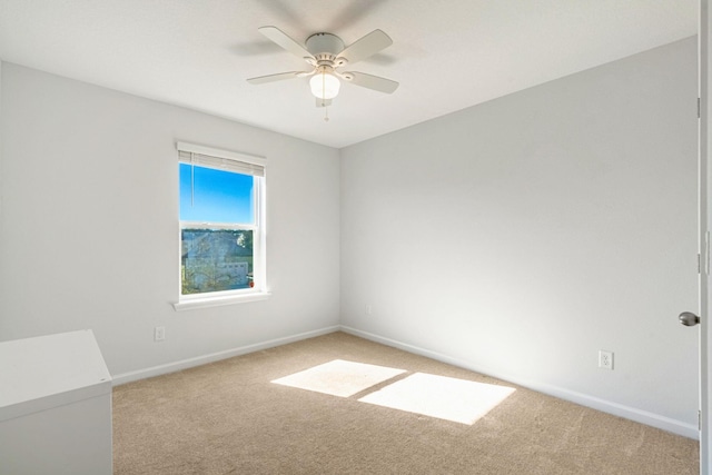 269 Clarys Run, Saint Augustine, FL 32092 - empty room with light colored carpet and a ceiling fan