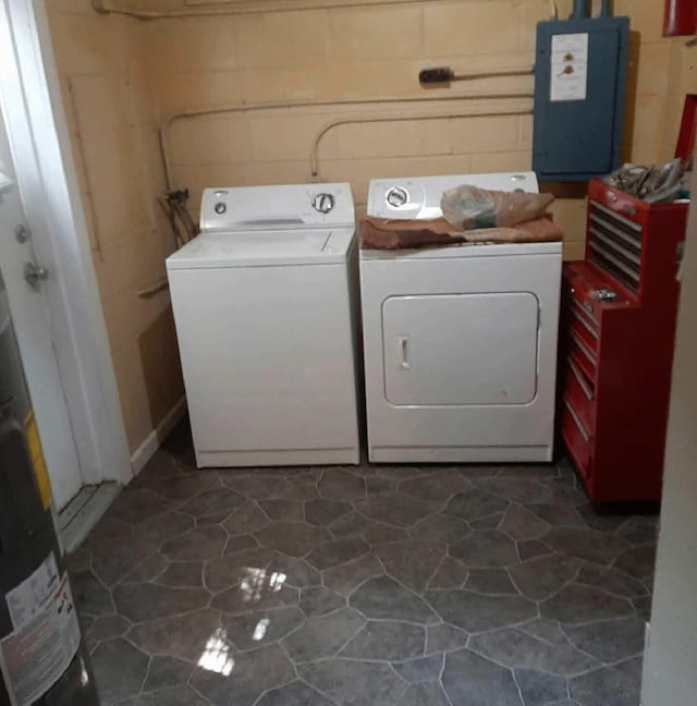 16325 SE 134th Ct, Weirsdale, FL 32195 - washroom featuring electric panel and independent washer and dryer