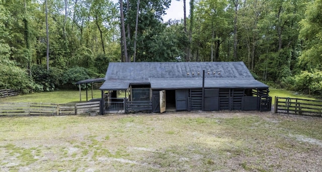 view of outdoor structure