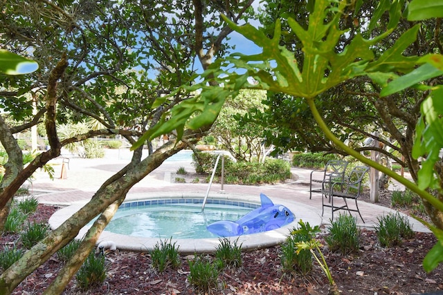10075 Gate Pkwy Unit 907, Jacksonville, FL 32246 - view of swimming pool featuring an in-ground hot tub