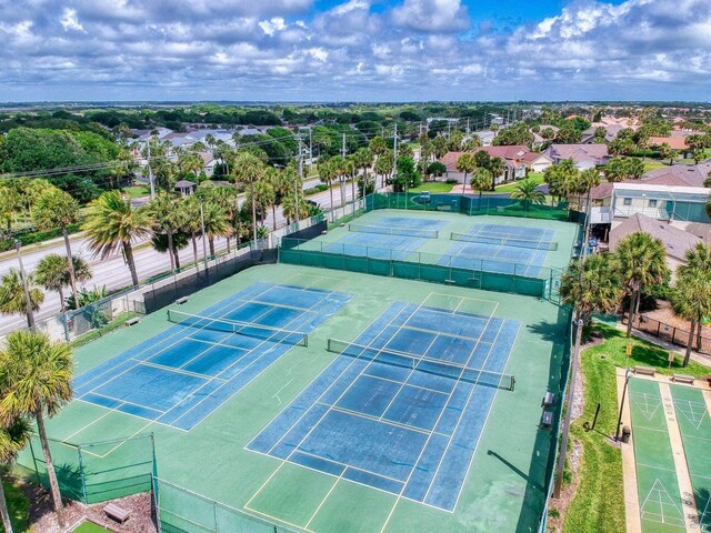 view of tennis court