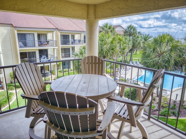 view of balcony