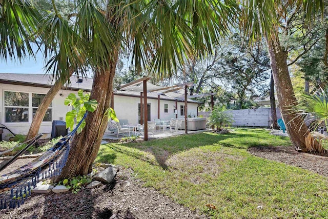 110 Arredondo Ave, Saint Augustine, FL 32080 - view of yard with a patio and fence