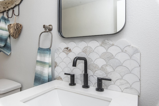 interior details with sink and toilet