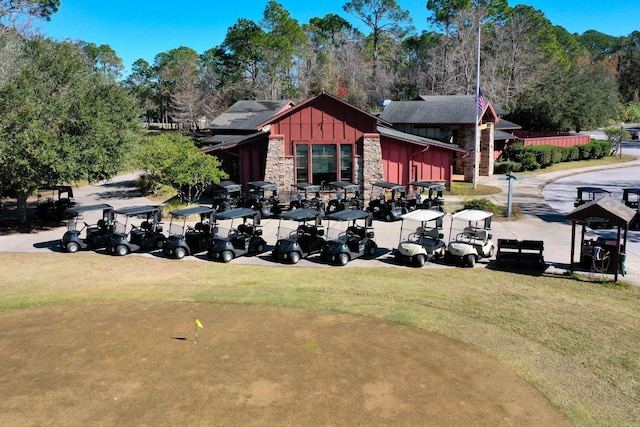 view of property exterior featuring a yard