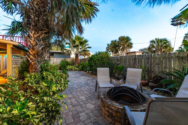 view of patio / terrace with a fenced backyard