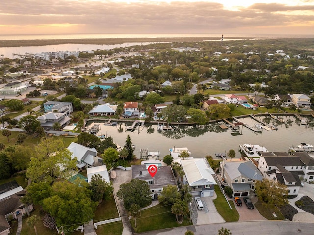 101 Dolphin Dr, Saint Augustine, FL 32080 - birds eye view of property featuring a residential view and a water view