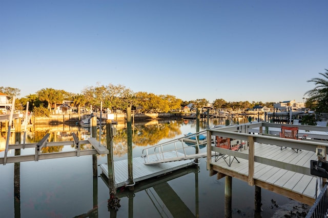 101 Dolphin Dr, Saint Augustine, FL 32080 - dock area featuring a water view