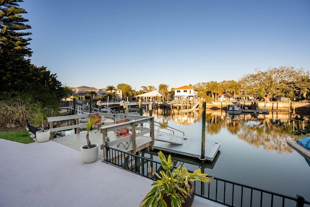 101 Dolphin Dr, Saint Augustine, FL 32080 - dock area featuring a water view