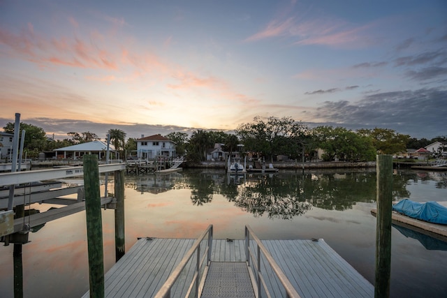 101 Dolphin Dr, Saint Augustine, FL 32080 - view of dock featuring a water view