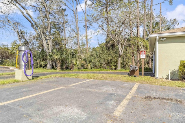 view of uncovered parking lot