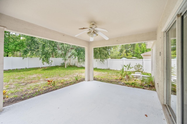 17 Porter Ln, Palm Coast, FL 32164 - view of patio with a ceiling fan