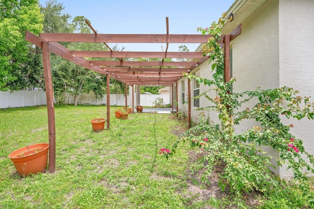 17 Porter Ln, Palm Coast, FL 32164 - view of yard featuring a pergola
